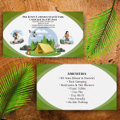 Outdoor Campground RV Park Rustic Layout 名刺