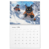 Outdoor Cats Calendar カレンダー (1月 2026)