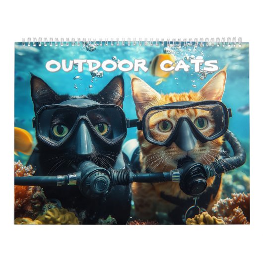 Outdoor Cats Calendar カレンダー (カバー)