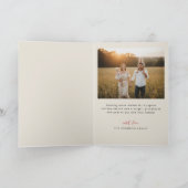 Outdoor Family Portrait Christmas Photo Folded シーズンカード (内部)