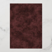 Outdoor Formal Nature Monogram Wedding 箔招待状 (裏面)