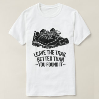 Outdoor Hiking Boots Nature Conservation Design Tシャツ