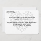 Outdoor Party Invitation Four Replaceable Photos 招待状 (裏面)