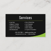 Outdoor Services Landscaping Lawn Care 名刺 (裏面)