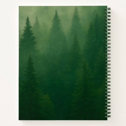 Outdoor Survival Notes – Forest Background ノートブック (裏面)