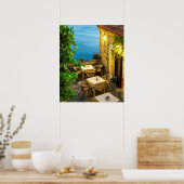 Outdoor Tables at Resturant ポスター (キッチン)