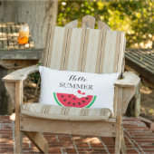 Outdoor Throw Pillow-Hello Summer  アウトドアクッション (椅子)