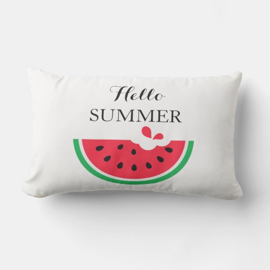 Outdoor Throw Pillow-Hello Summer  アウトドアクッション (正面)