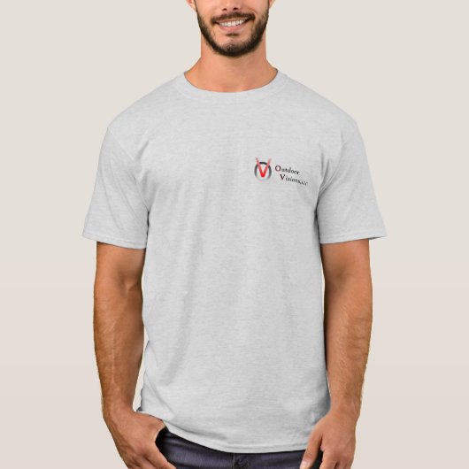 Outdoor Visions Logo Back Info Tシャツ (正面)