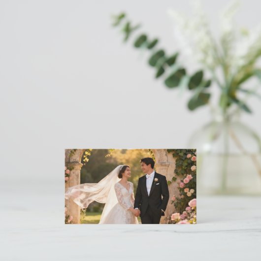 Outdoor Wedding Photographer Event Planner 名刺 (スタンド正面)