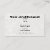 Outdoor Wedding Photographer Event Planner 名刺 (裏面)