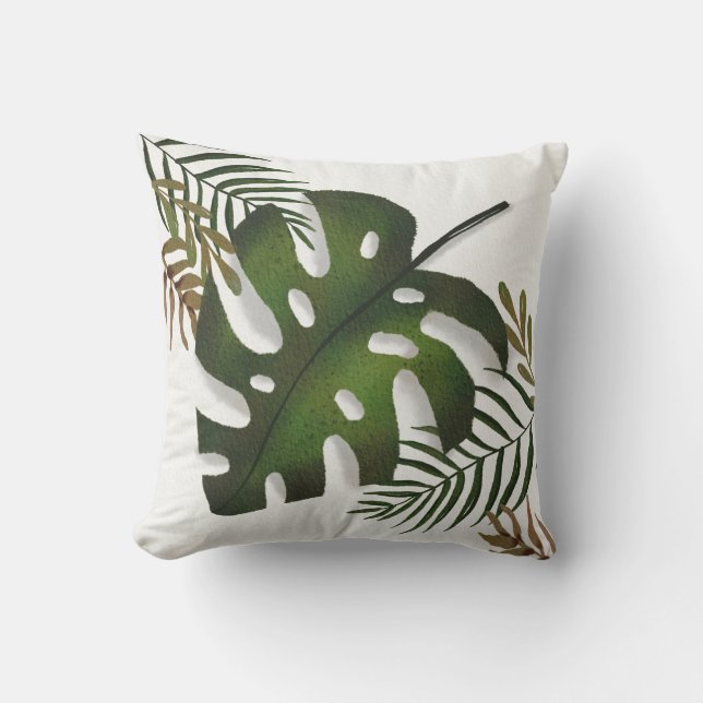 Outdoorkissen Monstera Tropical Design アウトドアクッション (正面)