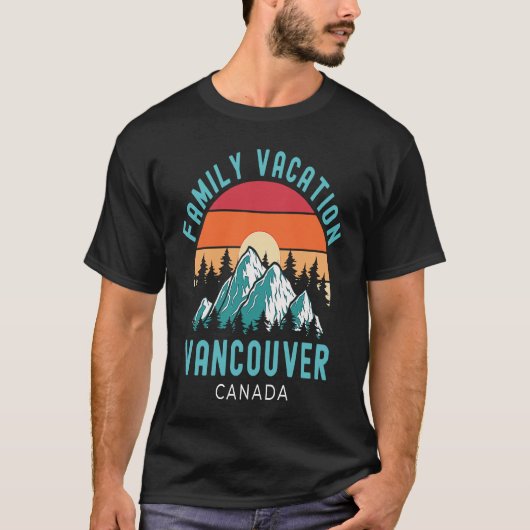 Outdoors Explore Mountains Family Vacation Canada  Tシャツ (正面)