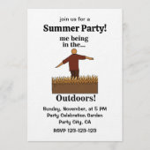 Outdoors Nature Fun Summer Party 招待状 (正面)