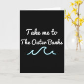 Outer Banks ノースカロライナ州ビーチ OBX へ連れてって カード (黄色い花)