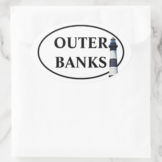 OUTER BANKS 楕円形シール (バッグ)