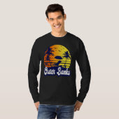 Outer Banks Carolina Sunset Beach Retro Tシャツ (正面フル)