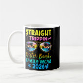 Outer Banks Family Vacay Vacation 2026 Straight Tr コーヒーマグカップ (左)