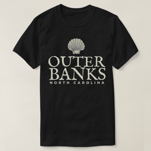 Outer Banks , North Carolina Beach Tee  Tシャツ (デザイン正面)