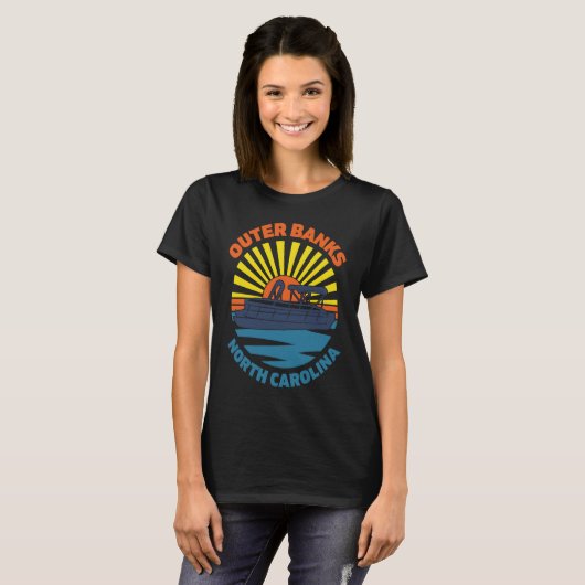 Outer Banks North Carolina OBX NC Beach Chill Van  Tシャツ (正面フル)