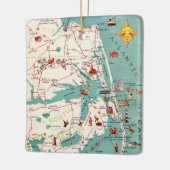 Outer Banks North Carolina Postcard セラミックオーナメント (左)