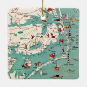 Outer Banks North Carolina Postcard セラミックオーナメント (裏面)