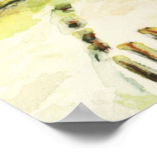 Outer Banks Sand Dunes and Seagulls Posters ポスター (角)