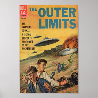 Outer Limits 50sヴィンテージ漫画 ポスター