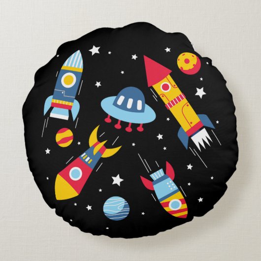 Outer Space Adventure ラウンドクッション (裏面)