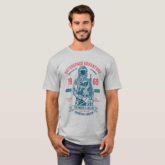 Outer Space Adventure 1969, Moonwalk, Tシャツ (正面フル)