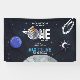 Outer Space Astronaut 1st Birthday 横断幕