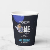 Outer Space Astronaut 1st Birthday 紙コップ (正面)