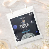 Outer Space Astronaut Any Age Birthday フェイバーバッグ (クリップ留めされた状態)