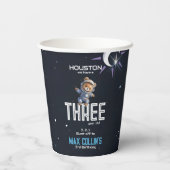 Outer Space Astronaut Any Age Birthday 紙コップ (裏面)