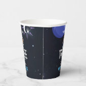 Outer Space Astronaut Any Age Birthday 紙コップ (右)