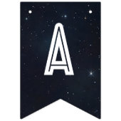 Outer Space Astronaut Birthday バンティングフラッグ (第3の旗)