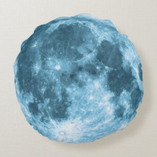 Outer Space Astronomy Astronaut Nursery Moon  ラウンドクッション