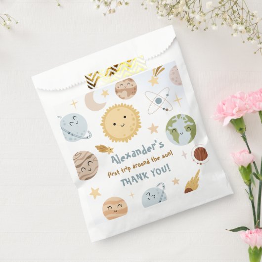 Outer Space Birthday First Trip Birthday フェイバーバッグ (封をした状態)