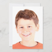 Outer Space Birthday Partyの写真パーソナライズされたの追加 招待状 (裏面)