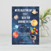 Outer Space Boy 10th Trip Around the Sun Birthday 招待状 (スタンド正面)