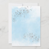 Outer Space Boy Baby Shower Galaxy Baby Shower 招待状 (裏面)