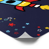 Outer Space decor, Rocket print 8x10 ポスター (角)