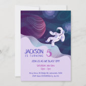 Outer Space Explorerテーマパーティー 招待状 (正面)