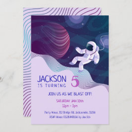 Outer Space Explorerテーマパーティー 招待状