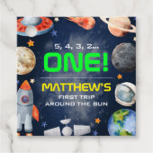 Outer Space First Birthday フェイバータグ (正面)