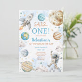 Outer Space First Trip Around The Sun 1st Birthday 招待状 (スタンド正面)