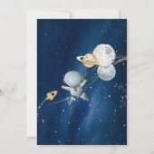 Outer Space First Trip Around the Sun 1st Birthday 招待状 (裏面)