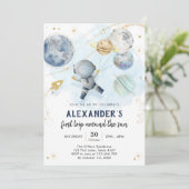 Outer Space First Trip Around the Sun 1st Birthday 招待状 (スタンド正面)