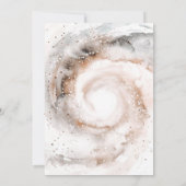 Outer Space First Trip Around The Sun 1st Birthday 招待状 (裏面)