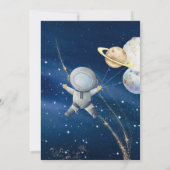 Outer Space First Trip Around the Sun 1st Birthday 招待状 (裏面)